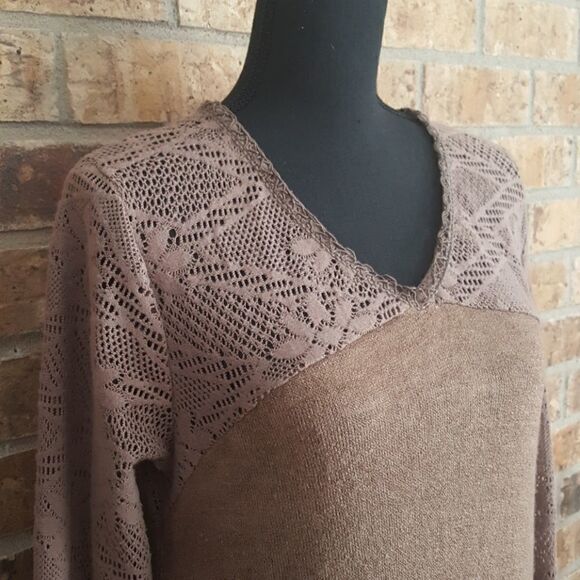 A'Reve | Crochet sleeved dress - Picture 2 of 8